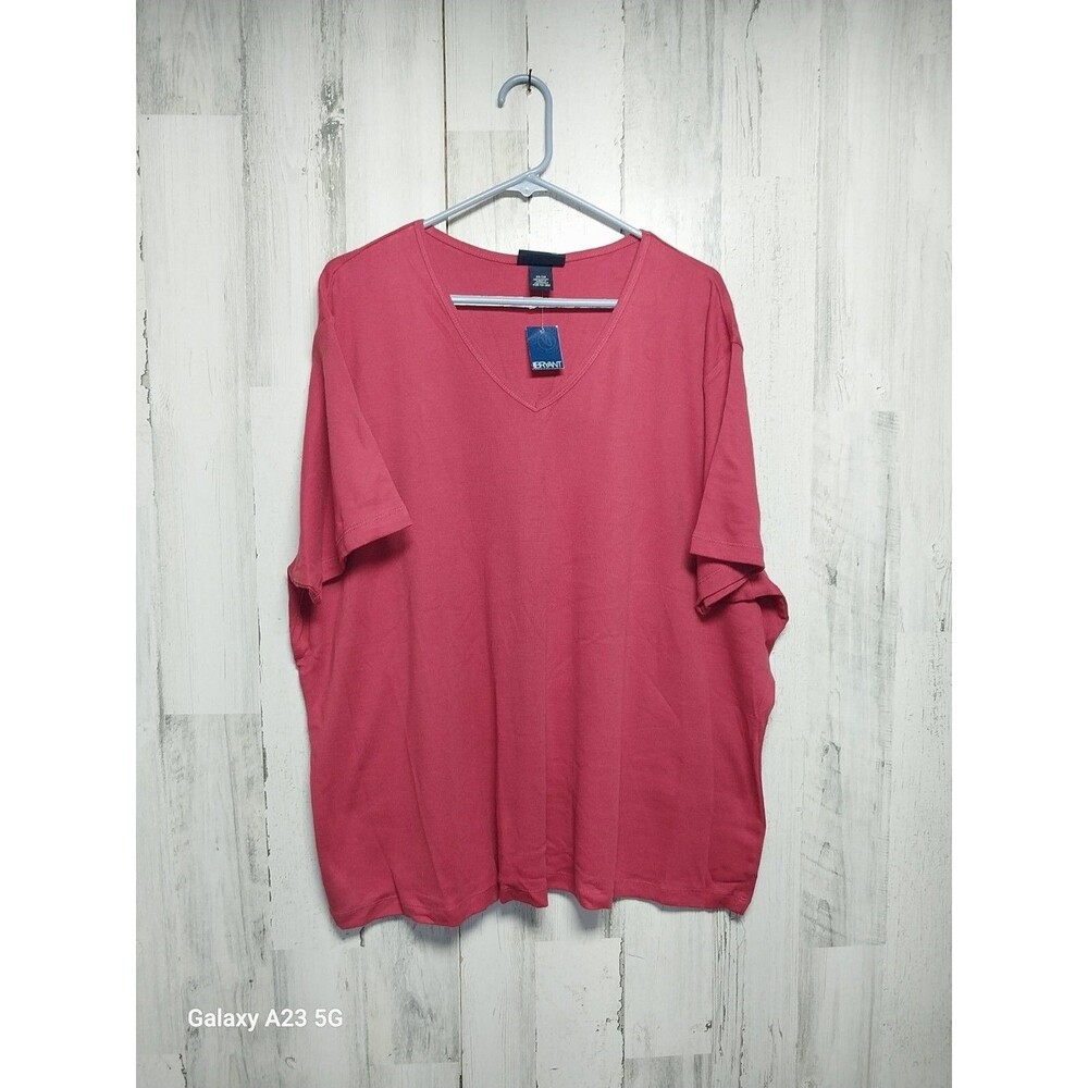 Venezia 26/28 Red V Neck Short Sleeve Tee NWT